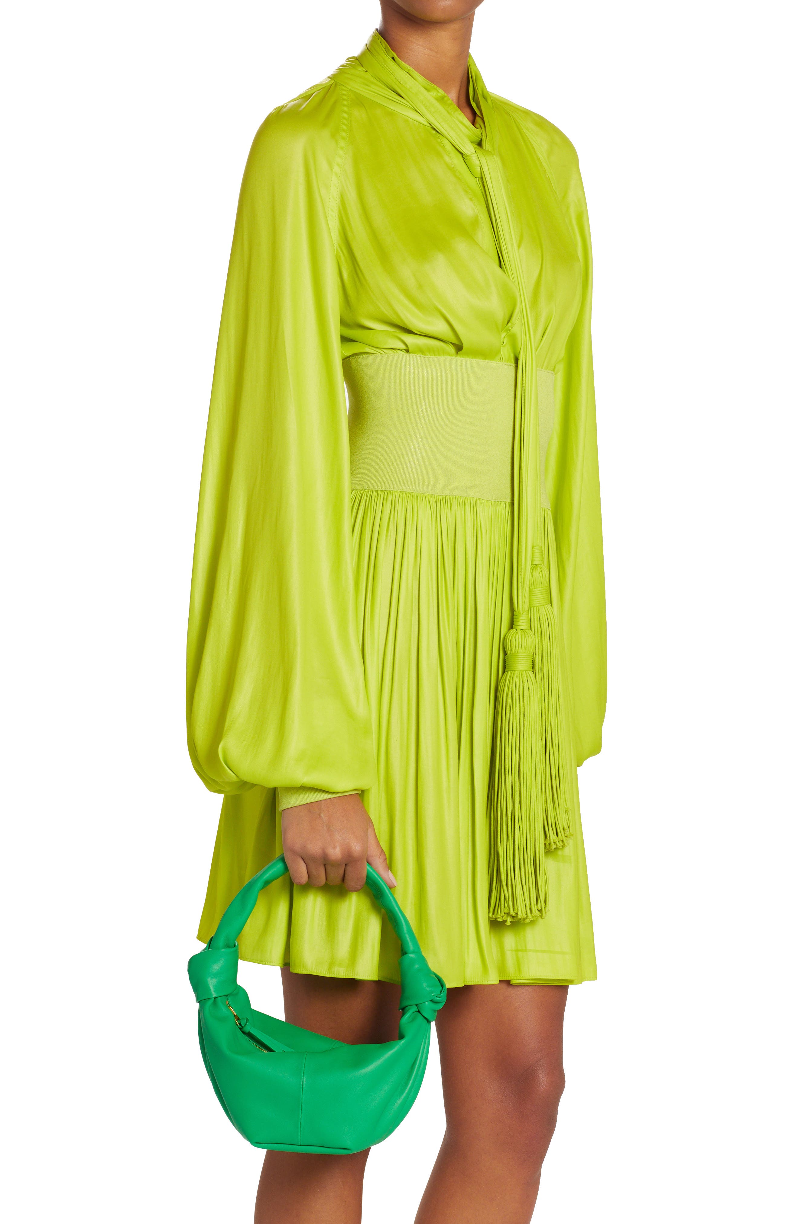 Bottega Veneta Double Knot Leather Top Handle Bag, Alternate, color, 