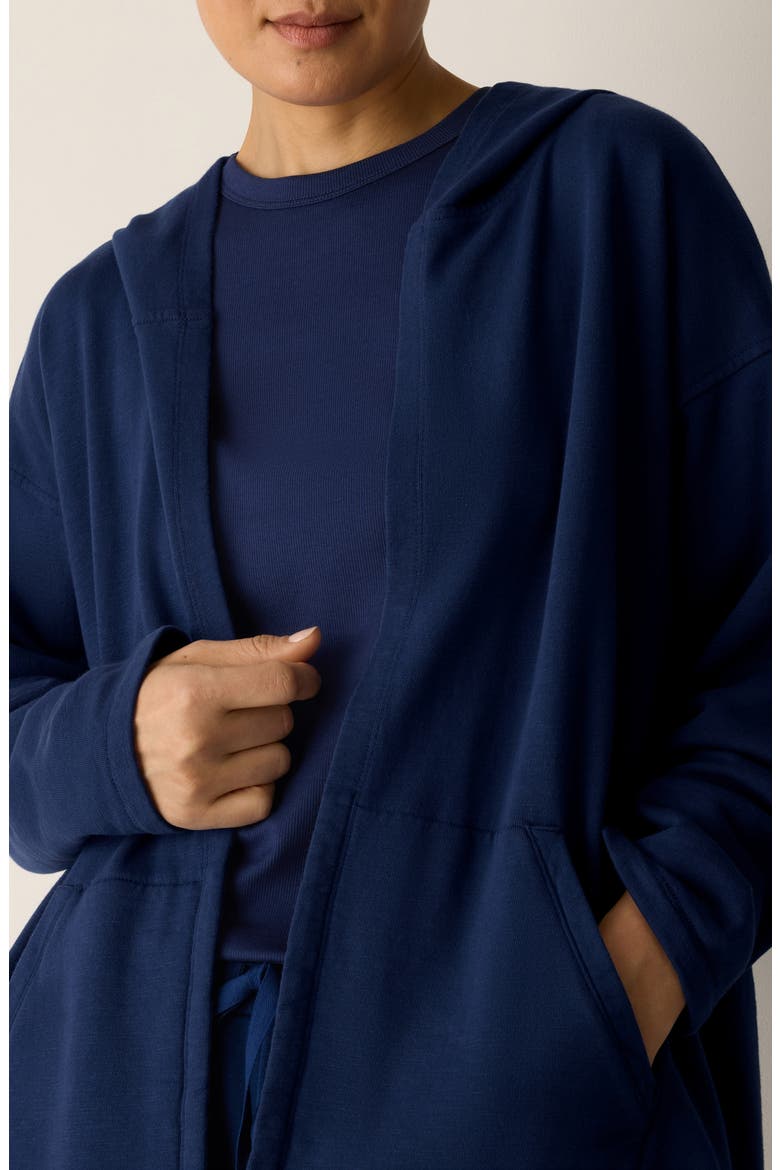 Hooded Organic Cotton Jacket, Alternate, color, DEEP DIVE