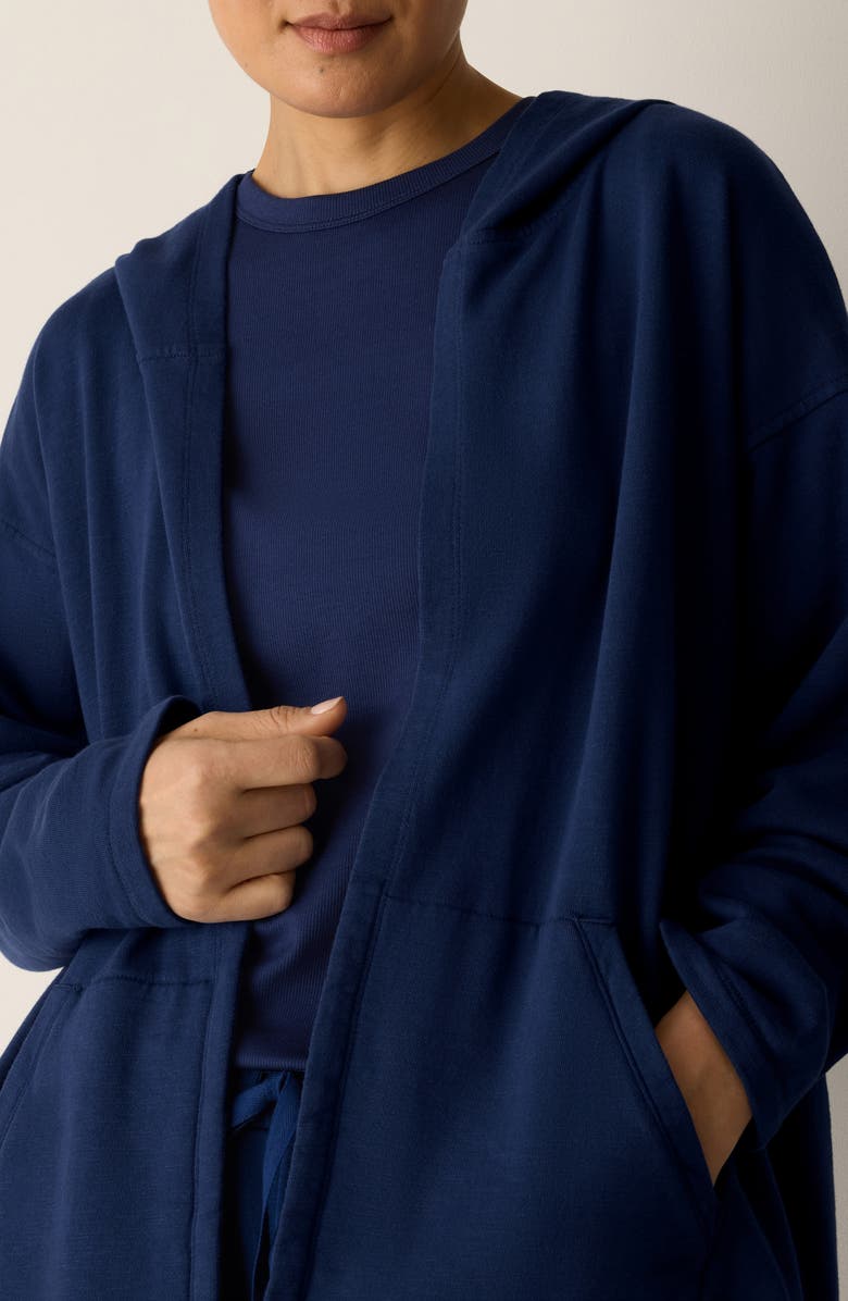 Eileen Fisher Hooded Organic Cotton Jacket, Alternate, color,