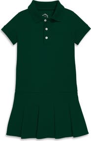 Primary Kids Short Sleeve Pique Polo Dress