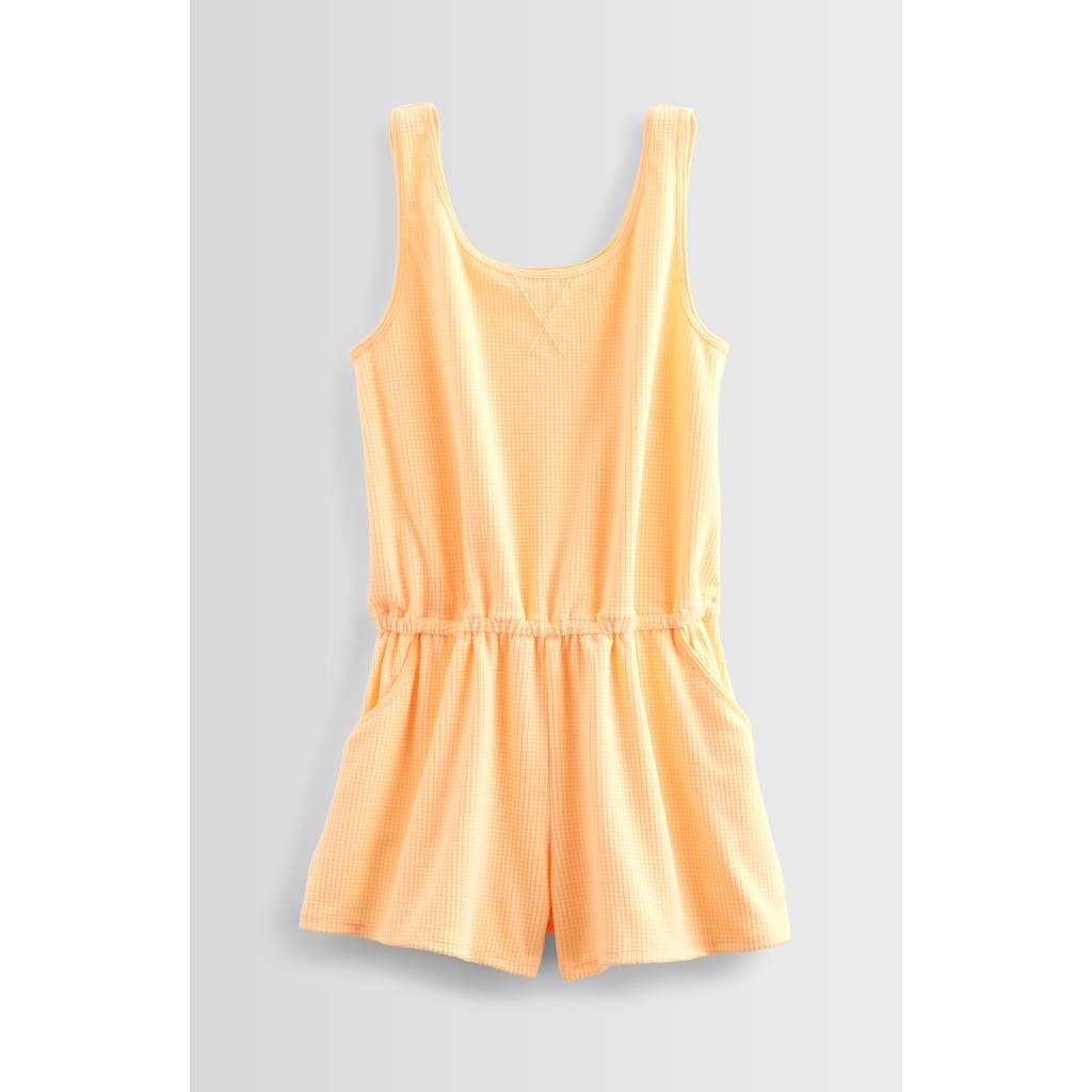 Zella Girl Terry Tank Romper In Yellow