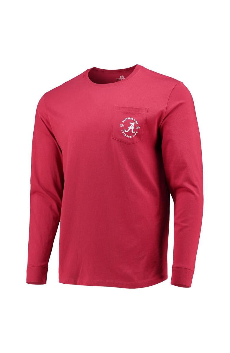 Southern Tide Men's Southern Tide Crimson Alabama Crimson Tide Catch and Release Long Sleeve T-Shirt, Alternate, color, 