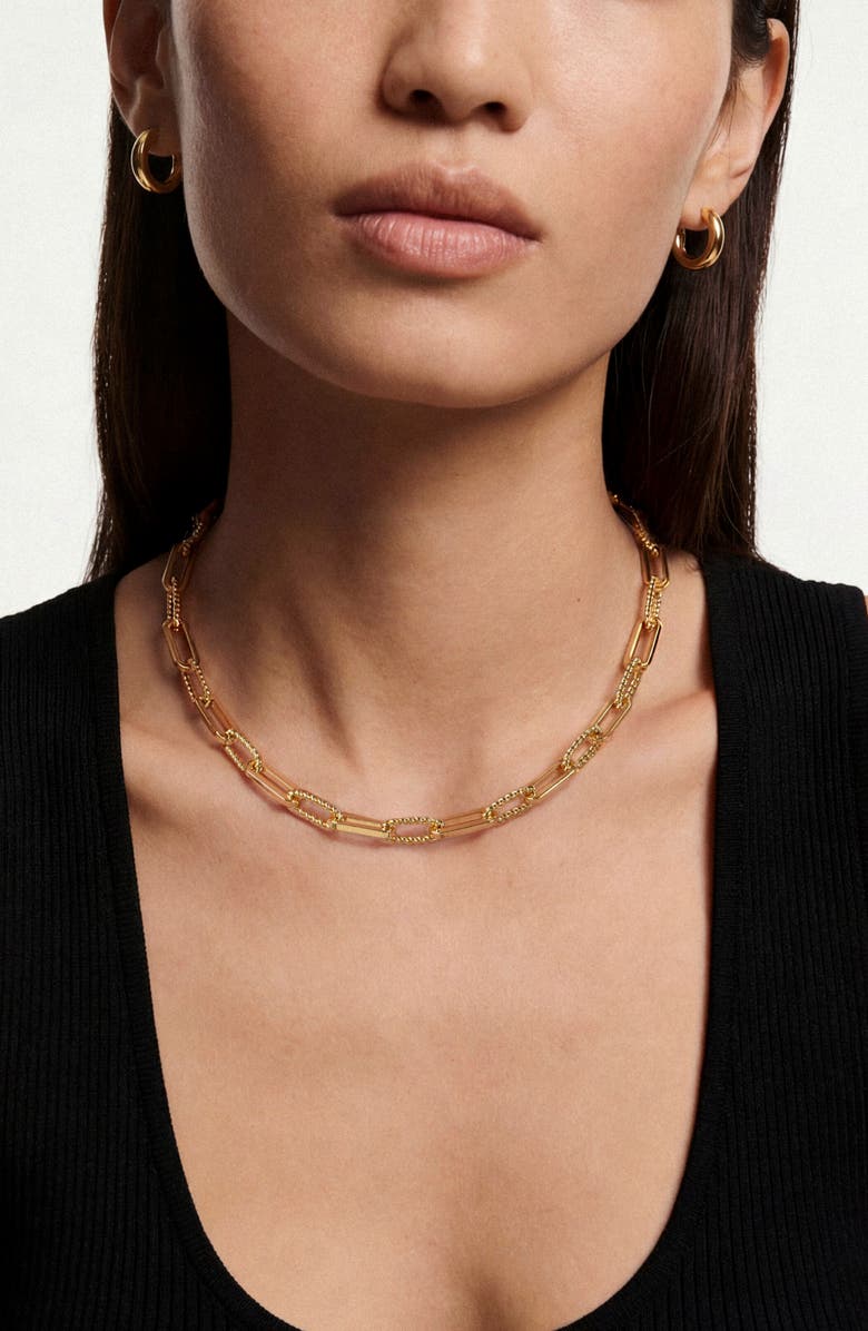 st. Moran Mixed Link Chain Necklace, Alternate, color, Gold