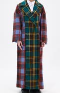 AZALEA WANG Oversize Plaid Trench