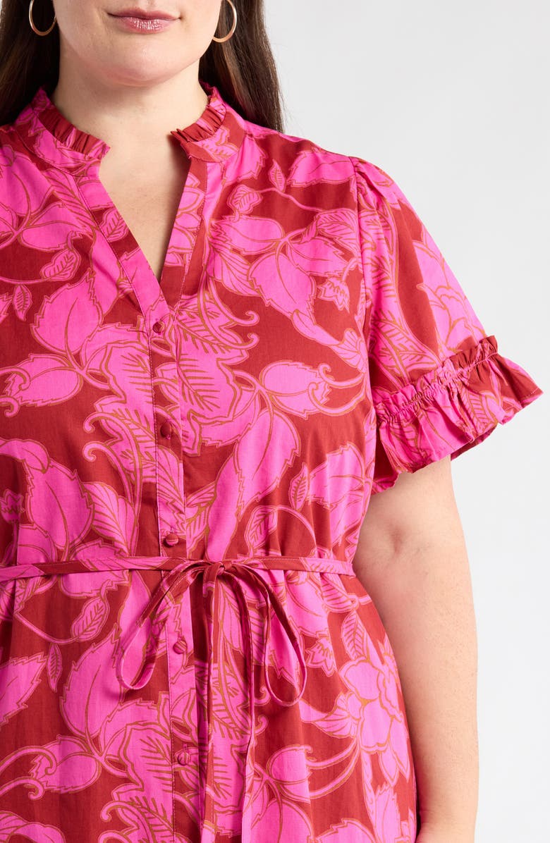 SUGARLIPS Craney Floral Alna Maxi Shirtdress, Alternate, color,