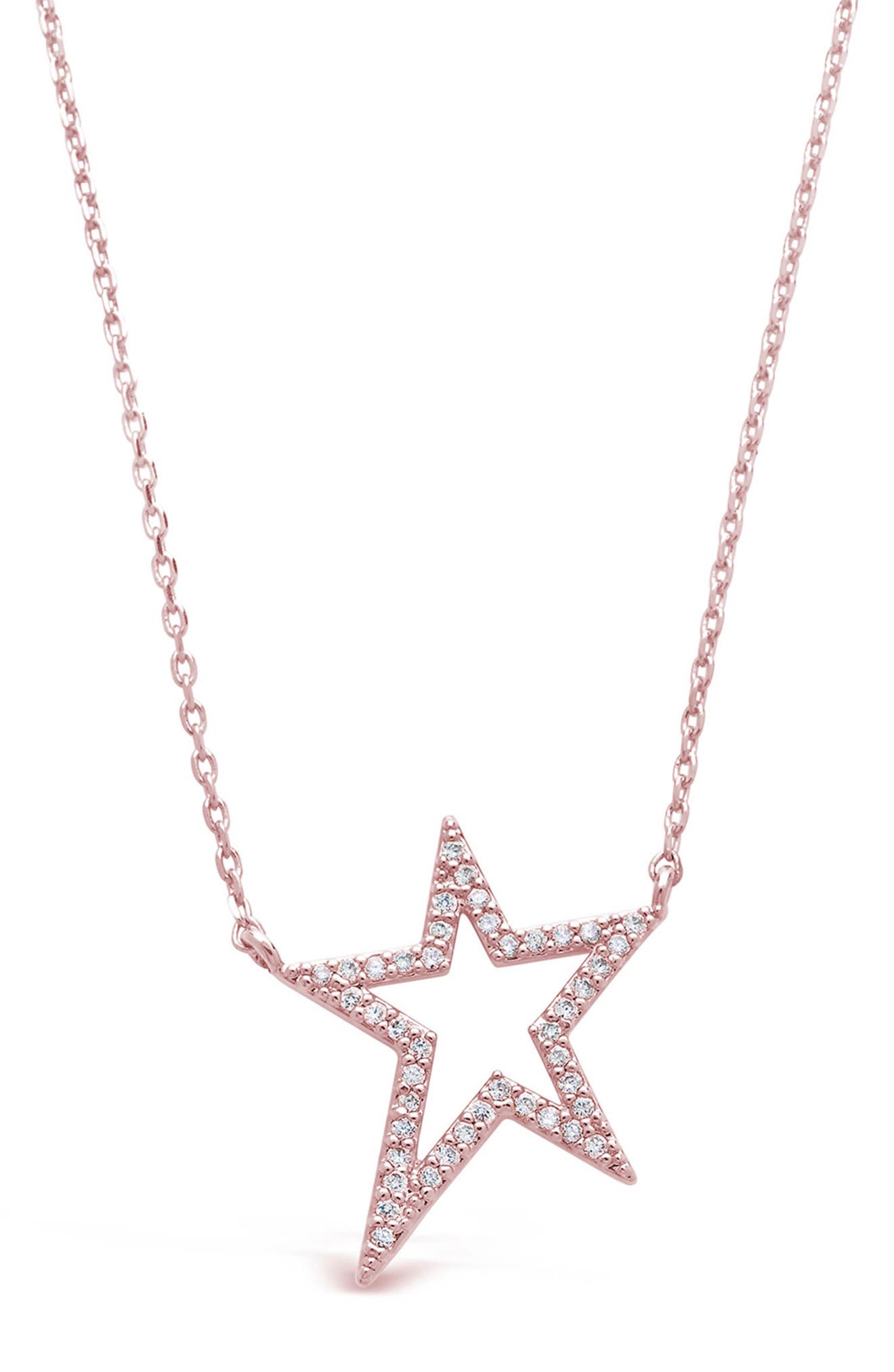 Sterling Forever Cubic Zirconia Star Necklace