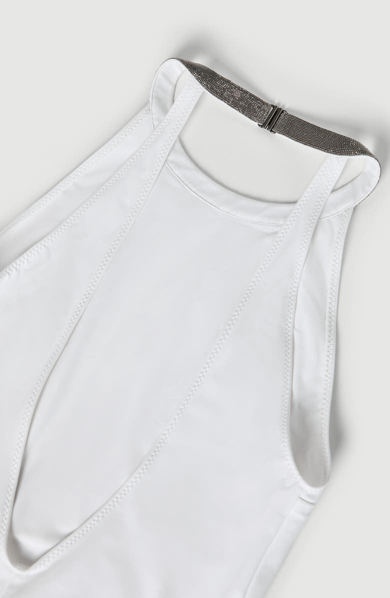 Brunello Cucinelli One-piece swimsuit, Alternate, color, White