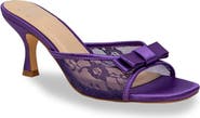 CHASE AND CHLOE Jabari Satin Bow Lace Sandal