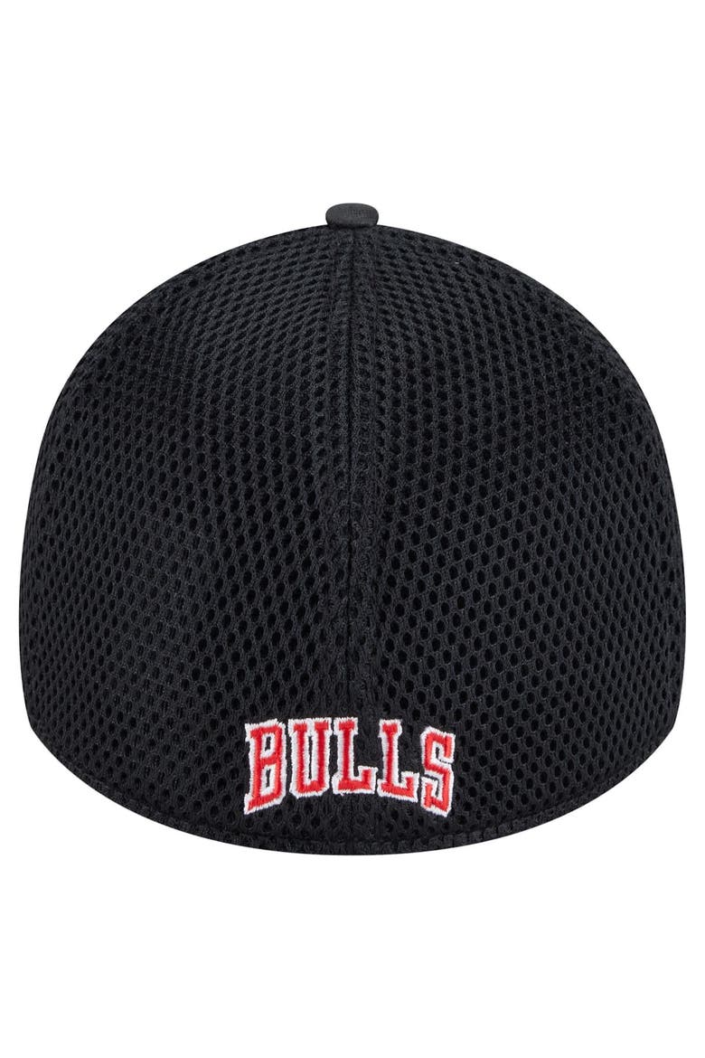 Men's New Era  Black Chicago Bulls Subtle Camo 39THIRTY Flex Hat, Alternate, color, Black