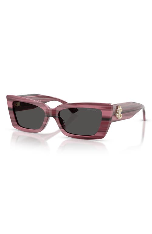 Jimmy Choo 54mm Cat Eye Sunglasses In Brown