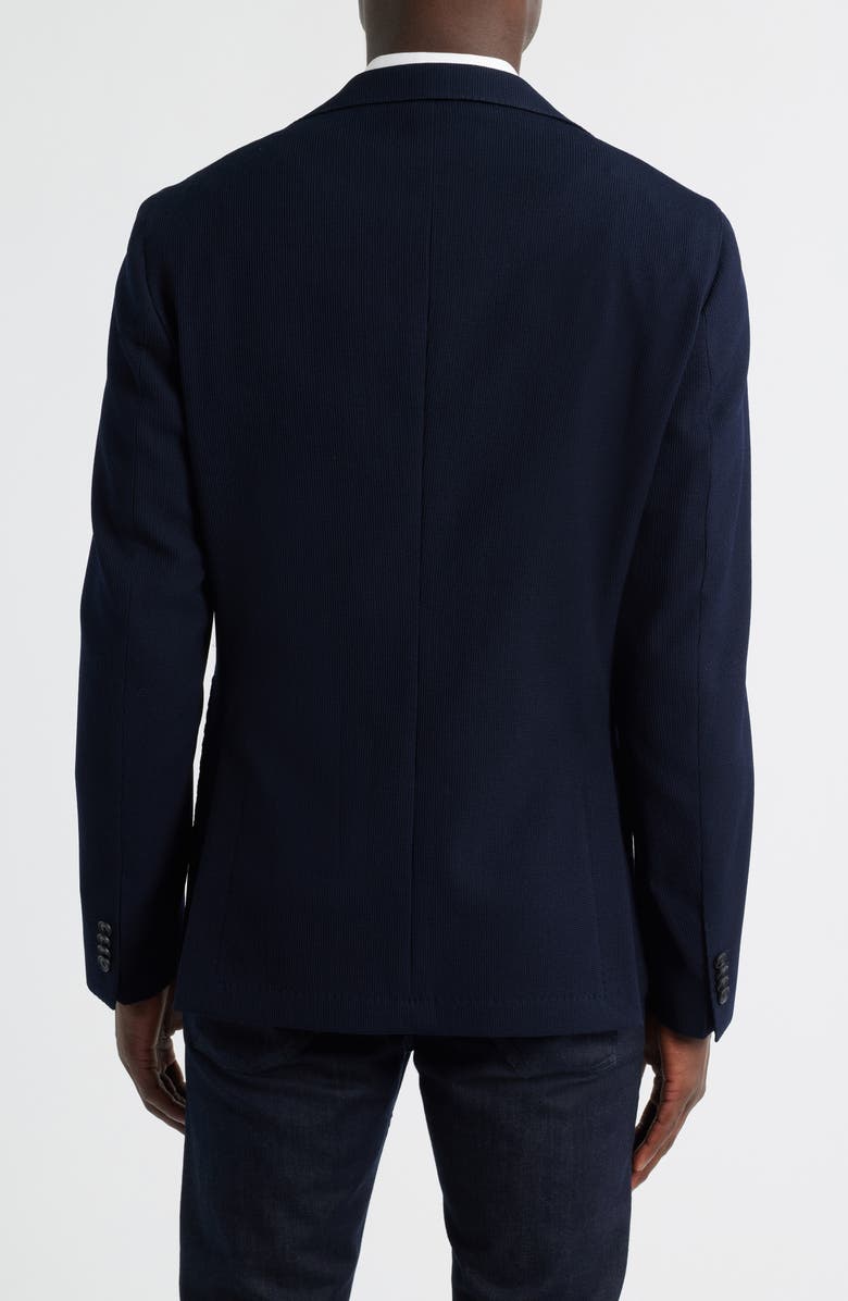 BOSS Hanry Slim Fit Navy Stretch Wool & Cotton Sport Coat, Alternate, color, Dark Blue