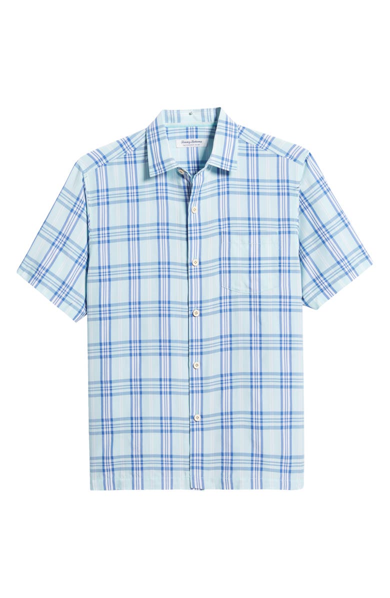 Tommy Bahama Coconut Point Plaid Short Sleeve Button-Up Shirt, Alternate, color, 