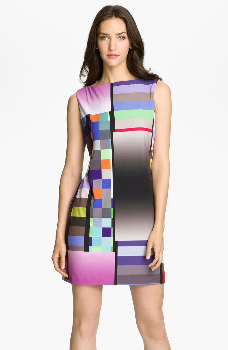 Suzi Chin for Maggy Boutique Graphic Print Jersey Shift Dress, Main, color,