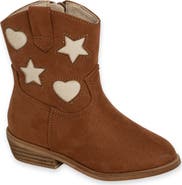 SHUSHOP Kids' Zimba Mini Faux Leather Western Boot