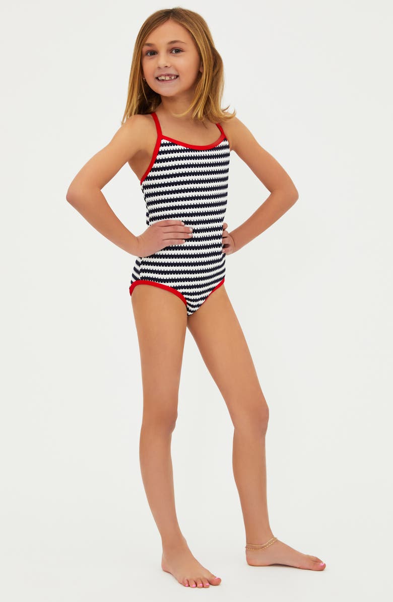 Beach Riot Kids' Little Julia Stripe One-Piece Swimsuit, Alternate, color, 