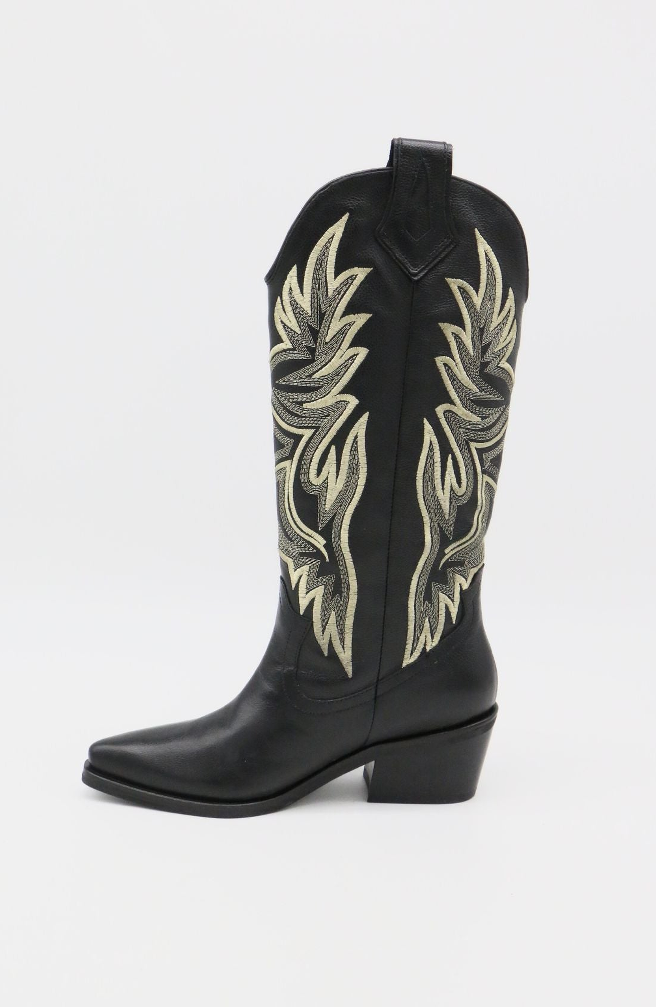 STIVALI NEW YORK Dramen Western Cowboy Boots, Alternate, color, Black