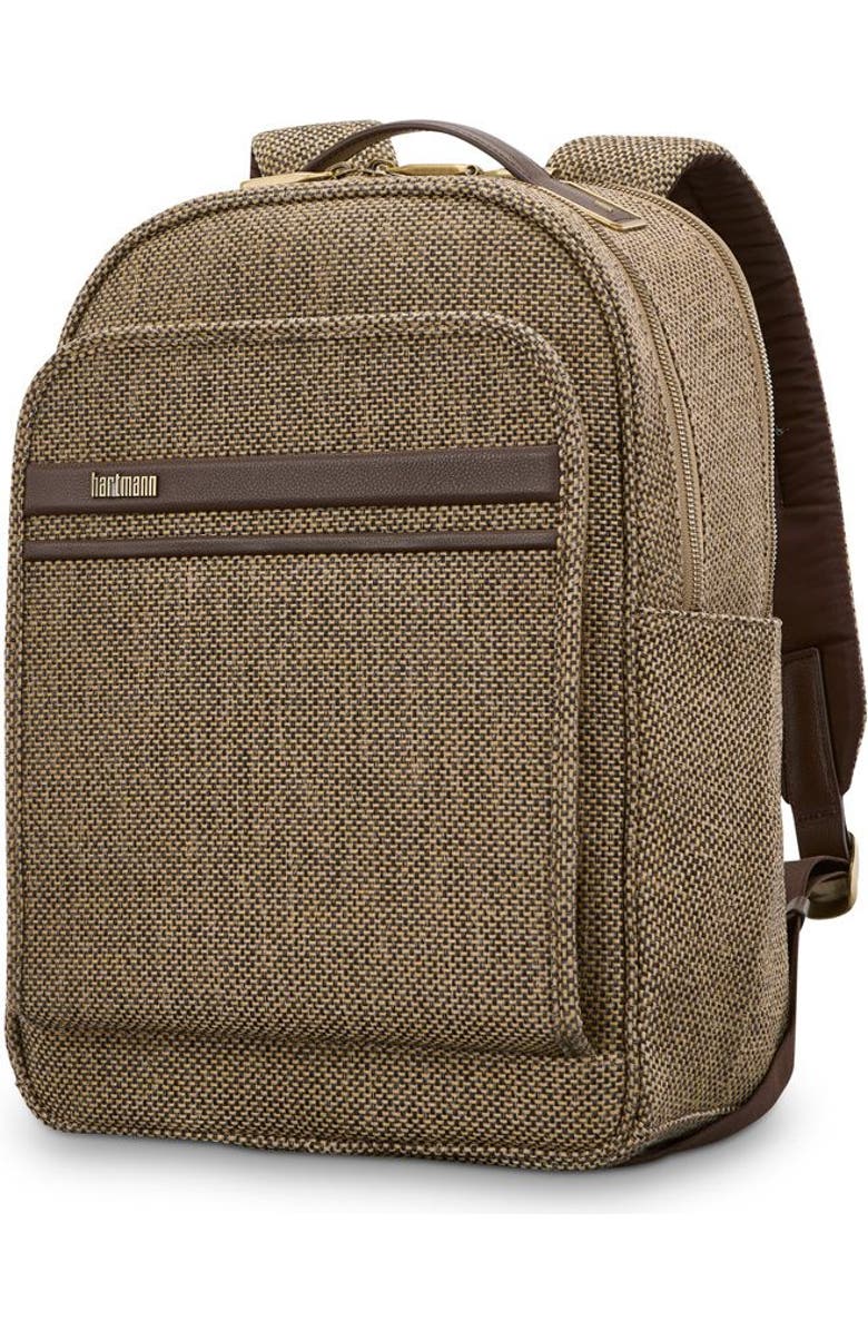 Hartmann Tweed Travel Backpack, Alternate, color, Tweed/Natural Leather