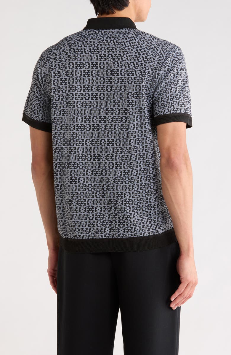 Buffalo Jeans Watos Short Sleeve Button-Up Shirt, Alternate, color, Black Combo