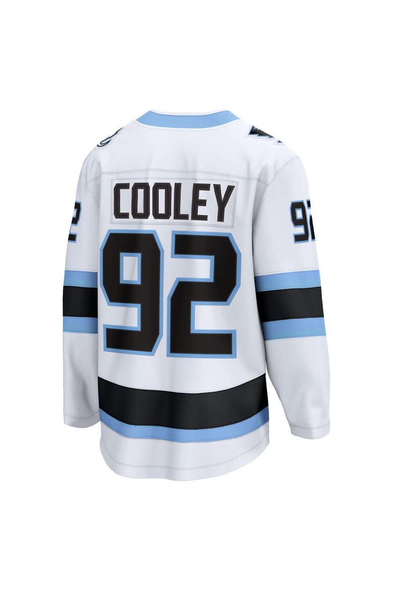 Men's Fanatics Logan Cooley White Utah Mammoth Away Breakaway Player Jersey, Alternate, color, White