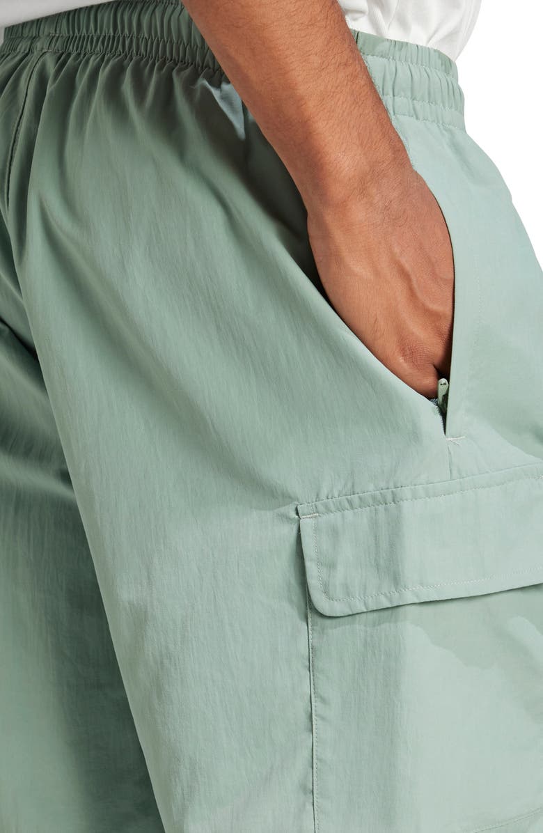 adidas Originals Trefoil Woven Nylon Cargo Shorts, Alternate, color,