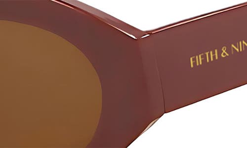 Fifth & Ninth Emily 52mm Oval Polarized Sunglasses