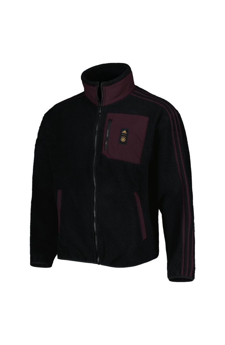 adidas Men's adidas Black Germany National Team Lifestyler Fleece Full-Zip Jacket, Alternate, color, 