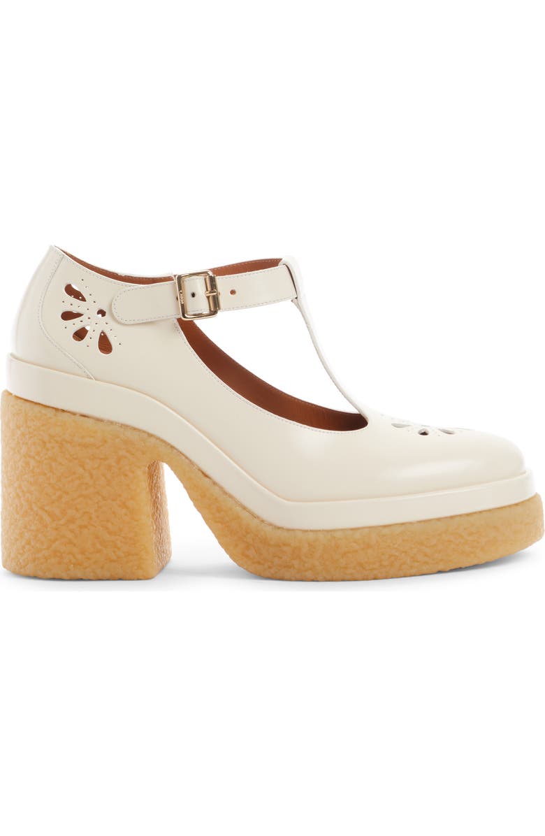 Chloé Kurtys Crepe Platform Mary Jane, Alternate, color,