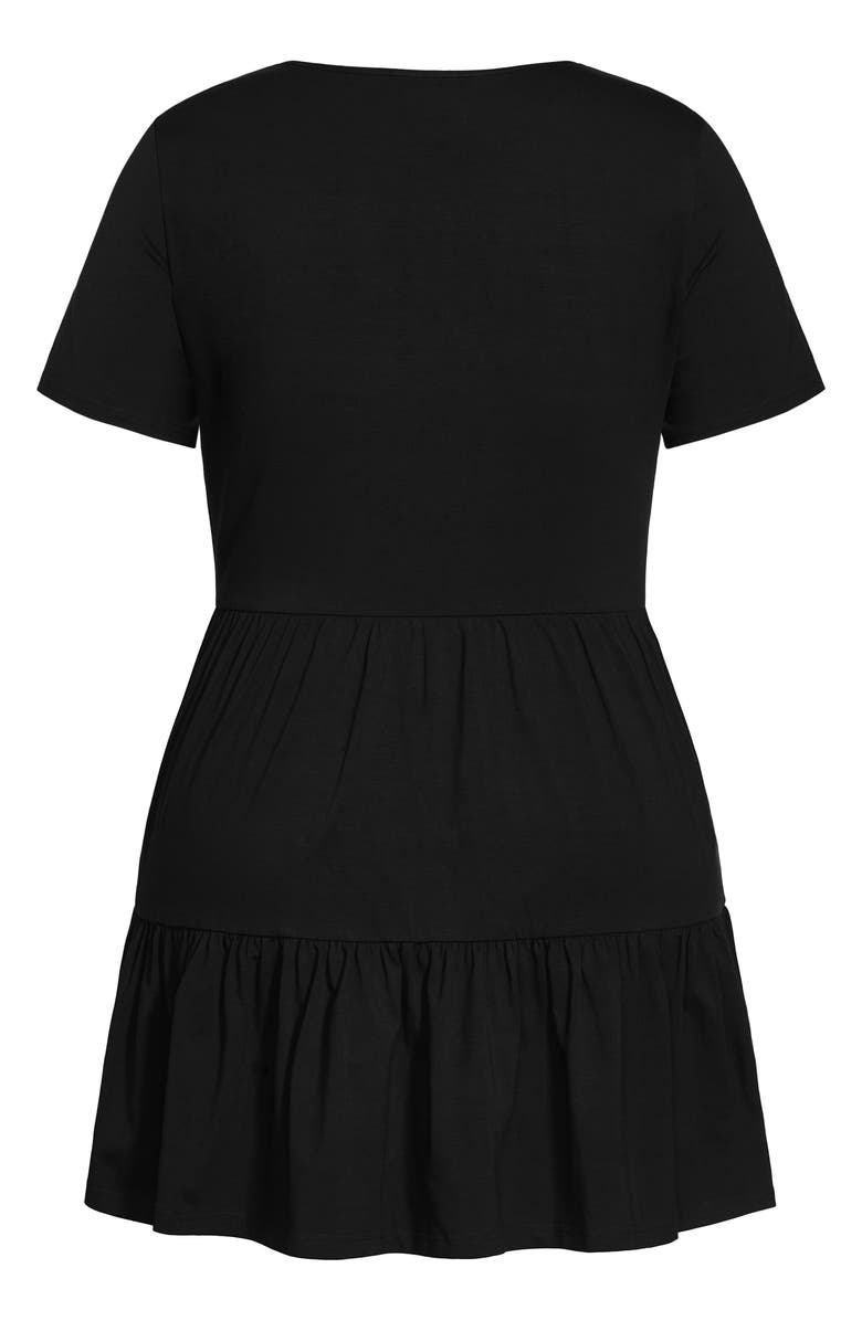 City Chic Social Tier Dress, Alternate, color,