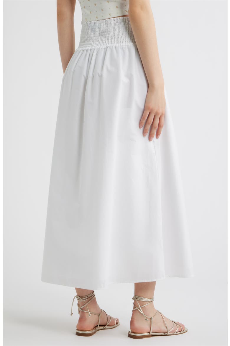 The Delphine Nap® Midi Skirt, Alternate, color, WHITE