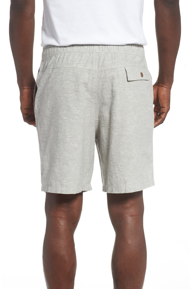 Baggies Natural Hemp Blend Shorts, Alternate, color, CHAMBRAY/ FEATHER GREY