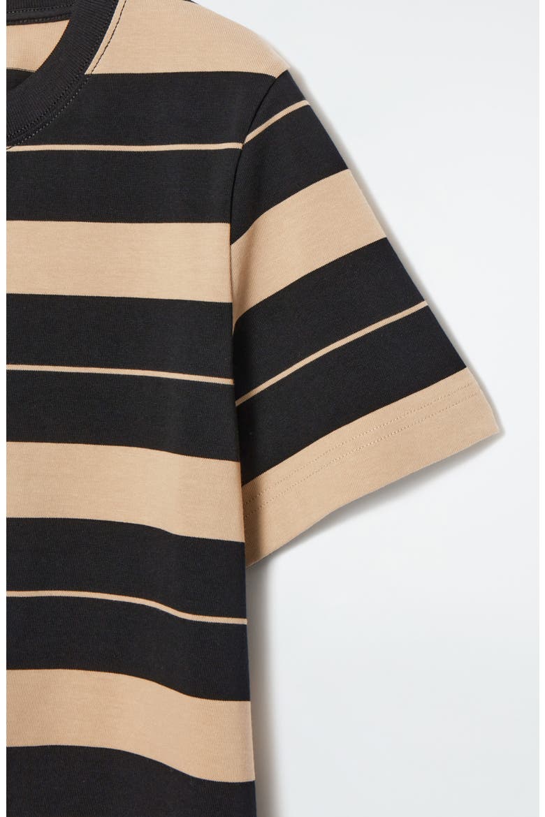 The Clean Cut Stripe Cotton T-Shirt, Alternate, color, BLUE MEDIUM DUSTY