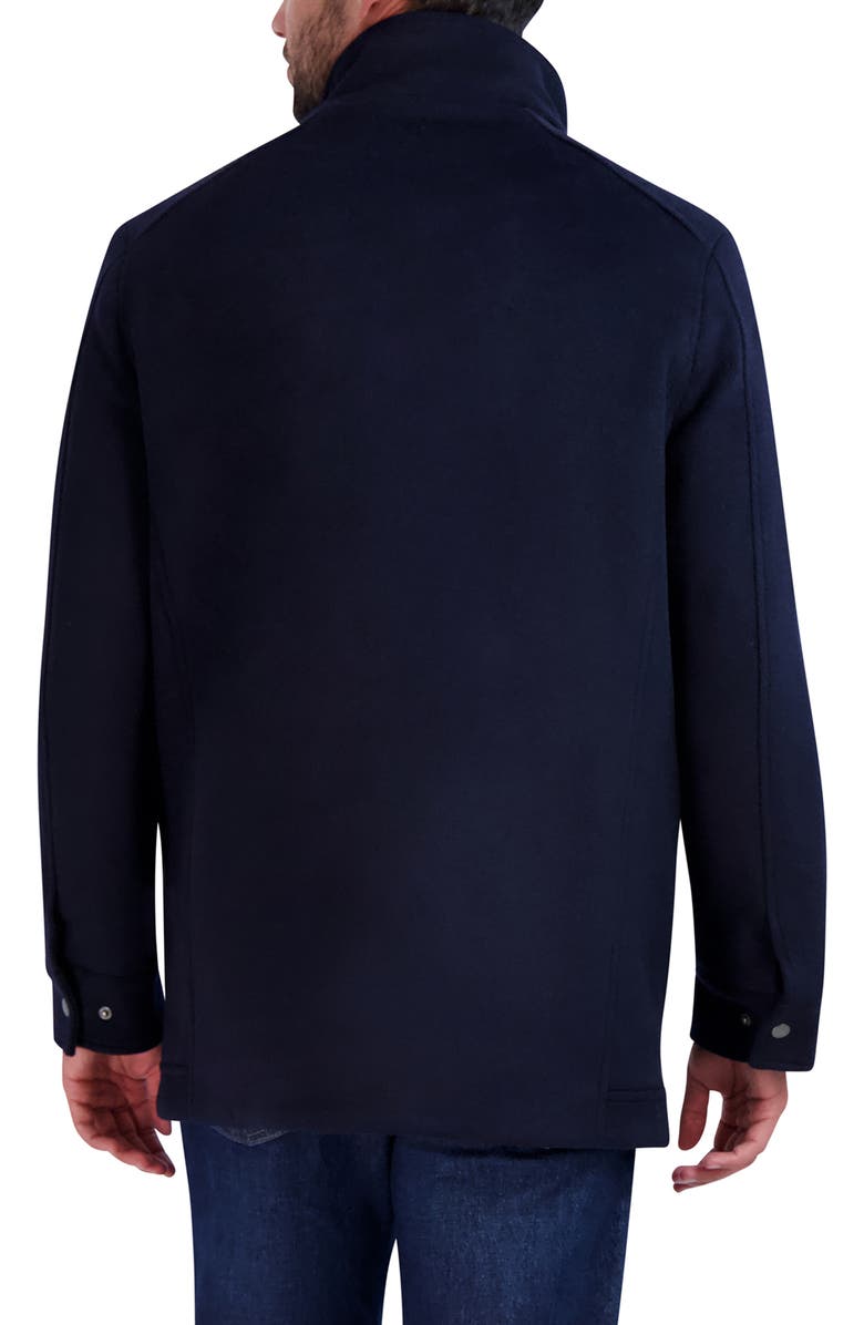Cole Haan Wool Blend Field Coat, Alternate, color, Navy