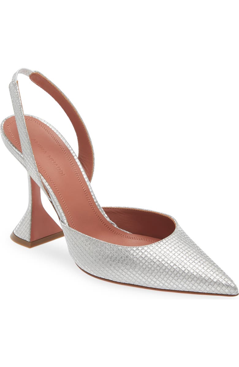 Amina Muaddi Holli Pointed Toe Slingback Pump, Main, color,