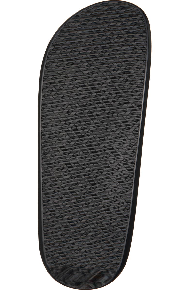 Versace La Greca Logo Pool Slide Sandal, Alternate, color,