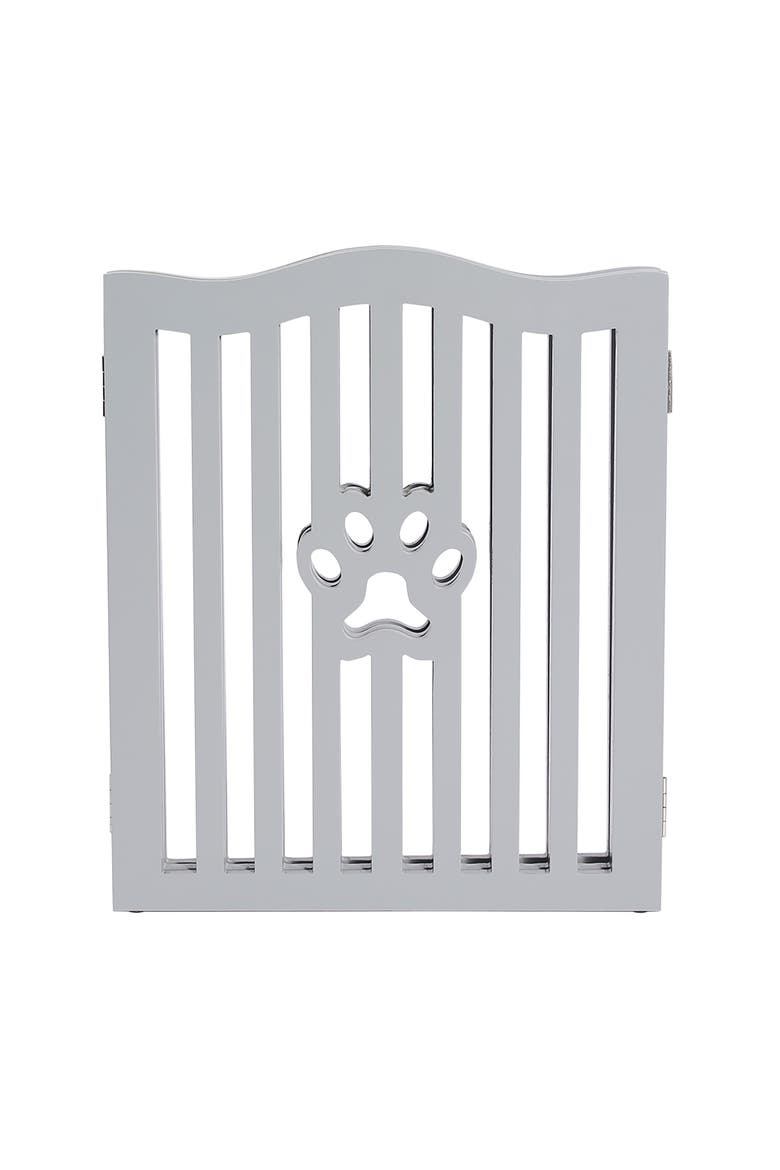 Wooden Free Standing Pet Gate for Small Dogs and Cats, Alternate, color, Multicolored