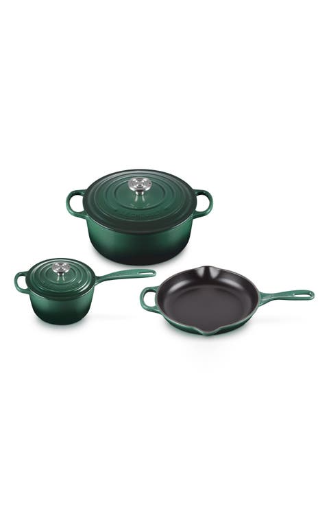 Signature Enameled Cast Iron 5-Piece Cookware Set