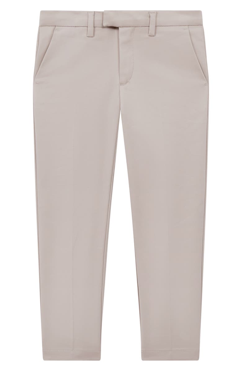Reiss Kids' Eastbury Stretch Cotton Pants, Main, color, Stone