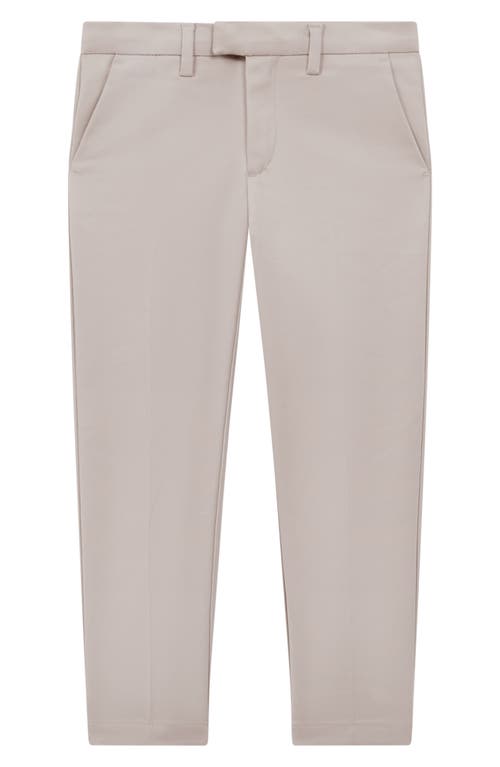 Reiss Kids' Eastbury Stretch Cotton Pants In Neutral