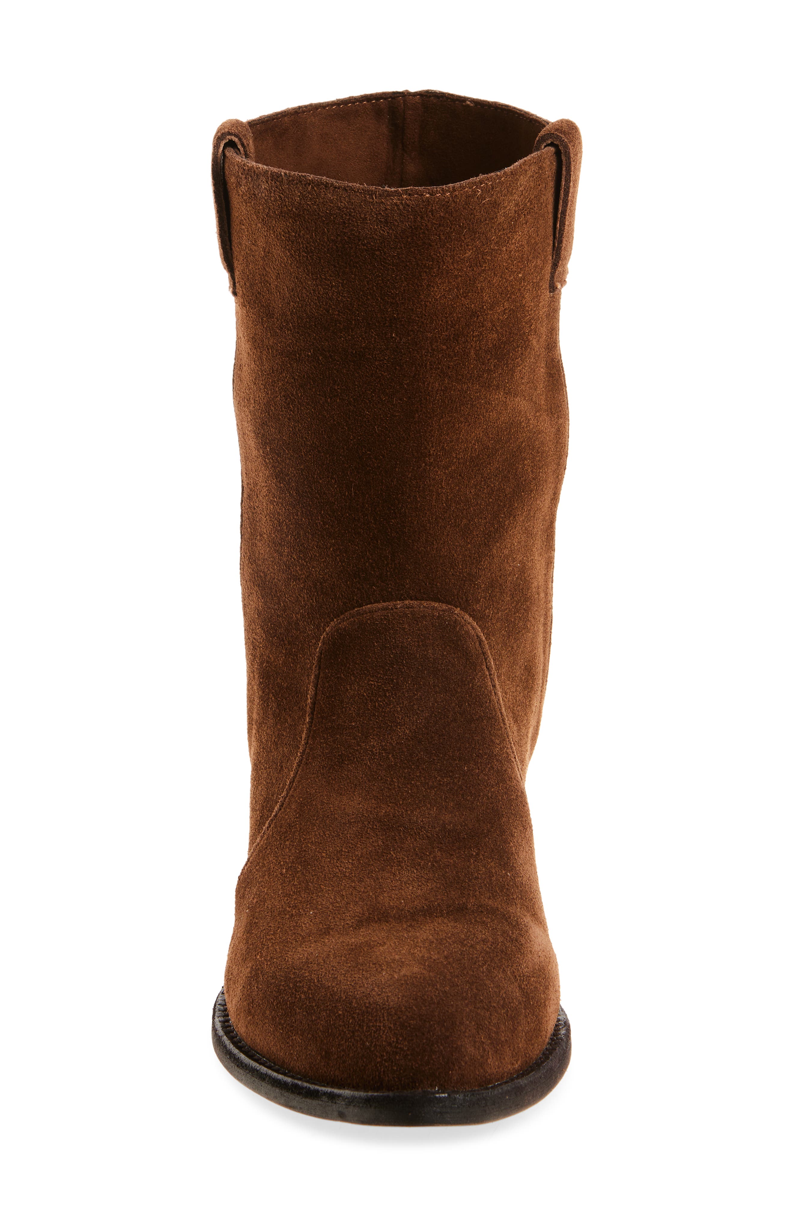 Jeffrey Campbell Busca Suede Pointy Toe Boot, Alternate, color, Brown Suede
