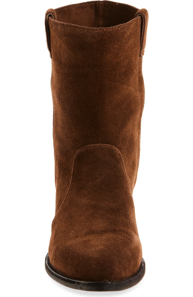 Jeffrey Campbell Busca Suede Pointy Toe Boot, Alternate, color, Brown Suede