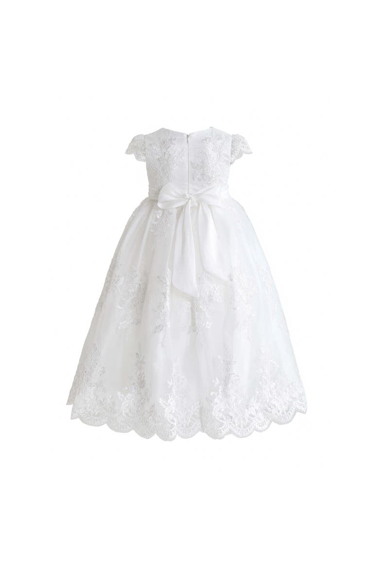 Valina Lace Communion Dress, Alternate, color, White
