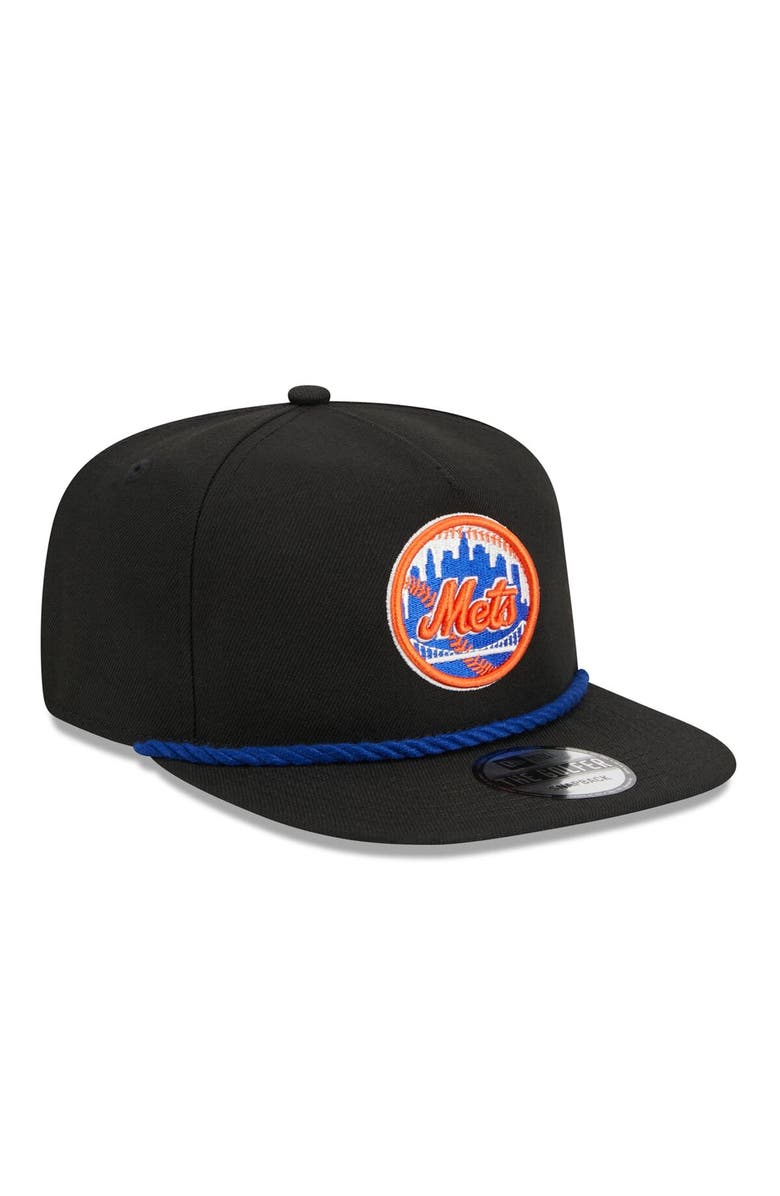 New Era Men's New Era Black New York Mets Branch Golfer Snapback Hat, Alternate, color, 