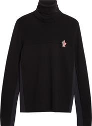 Moncler Grenoble Mixed Media Turtleneck Sweater