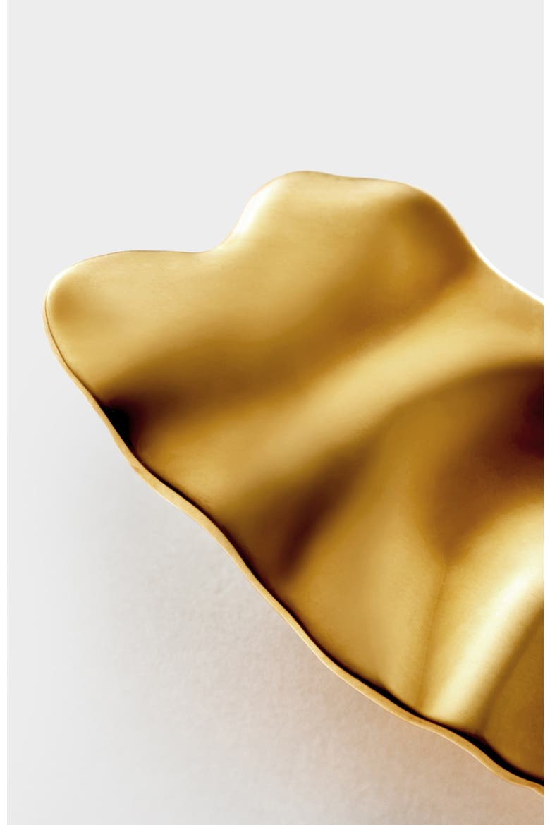 Molten Heart Oversized Earrings, Alternate, color, Gold