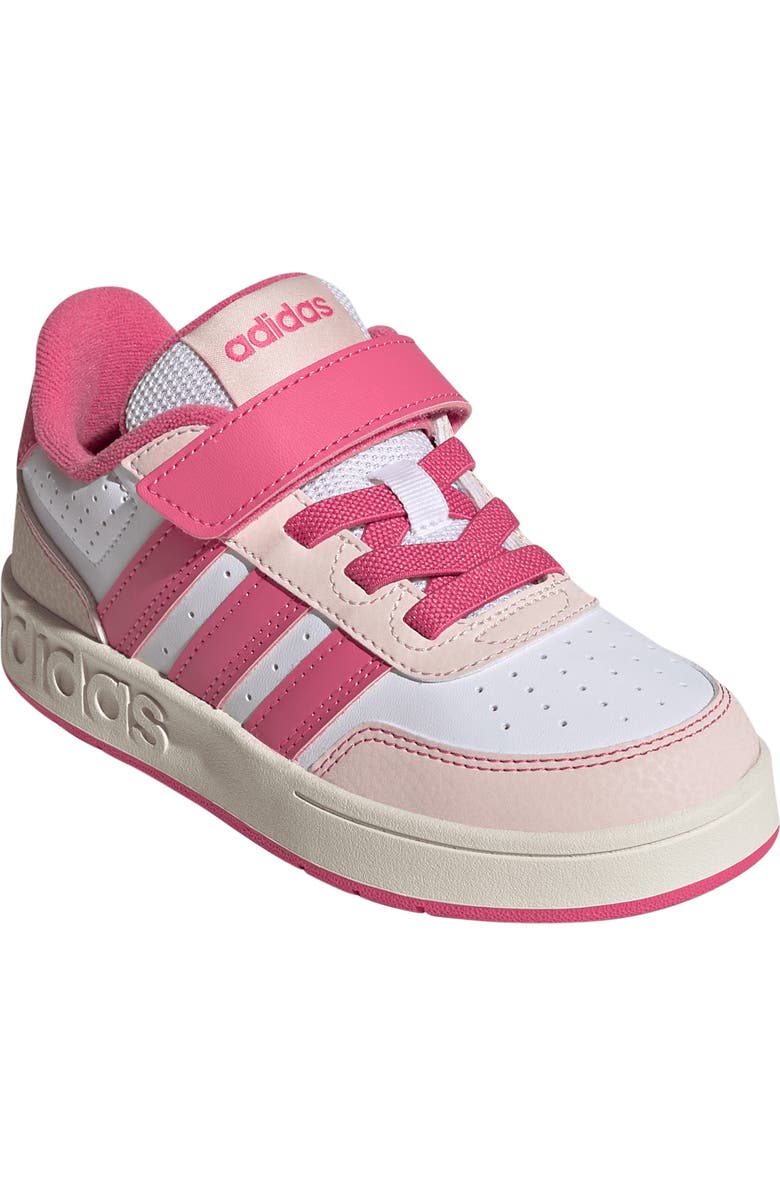 adidas Kids' Breakbase Sneaker, Main, color, White/ Pink Fusion/ Quartz