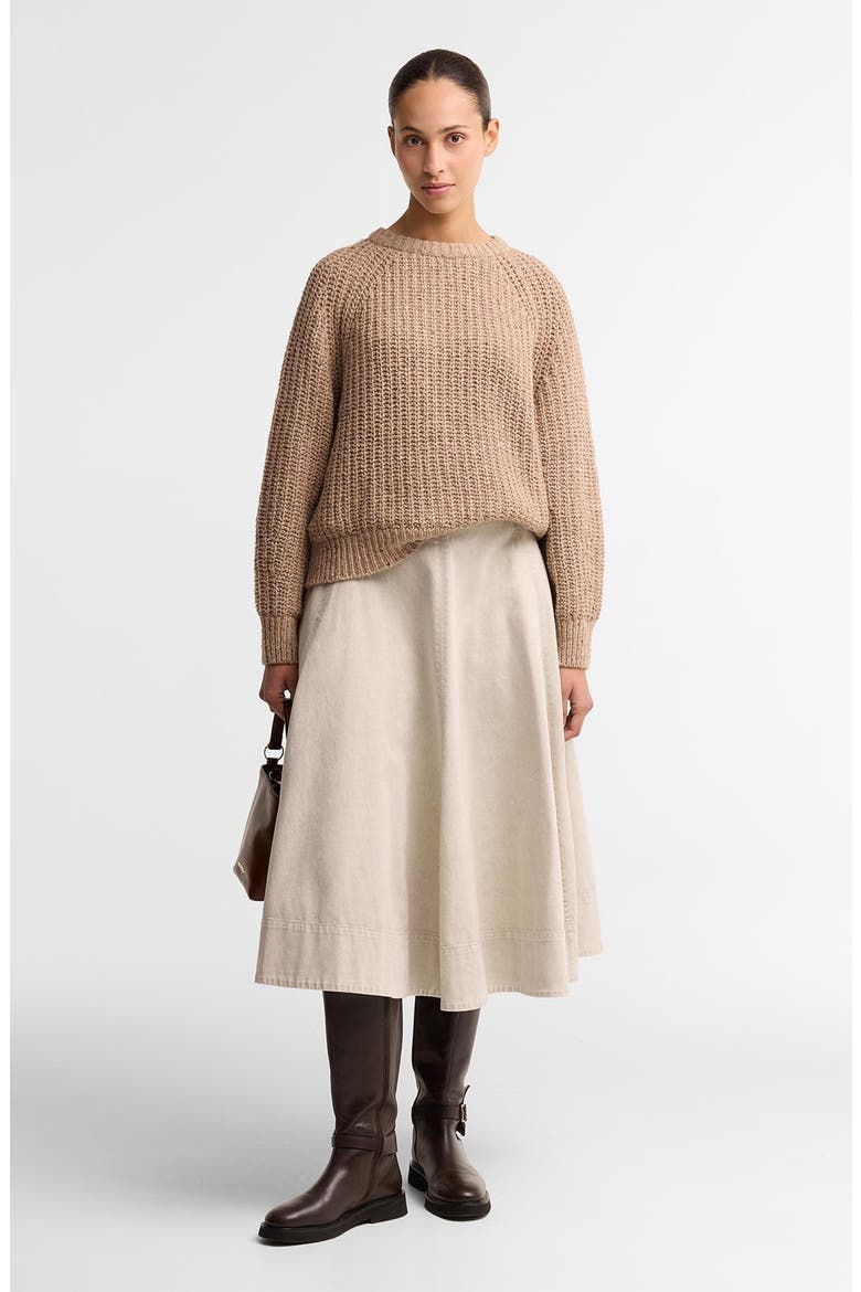 Alderney Fleck Sweater, Alternate, color, WARM TRENCH