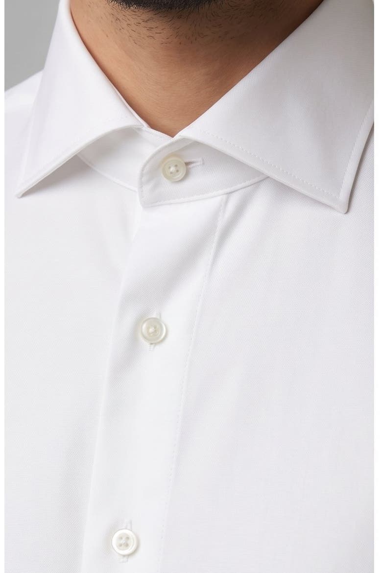 Stretch Cotton Dress Shirt, Main, color, WHITE