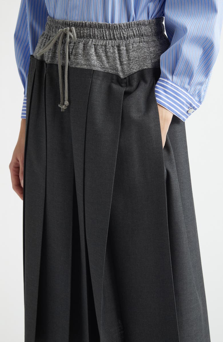 Undercover Drawstring Pleated Skirt, Alternate, color, 