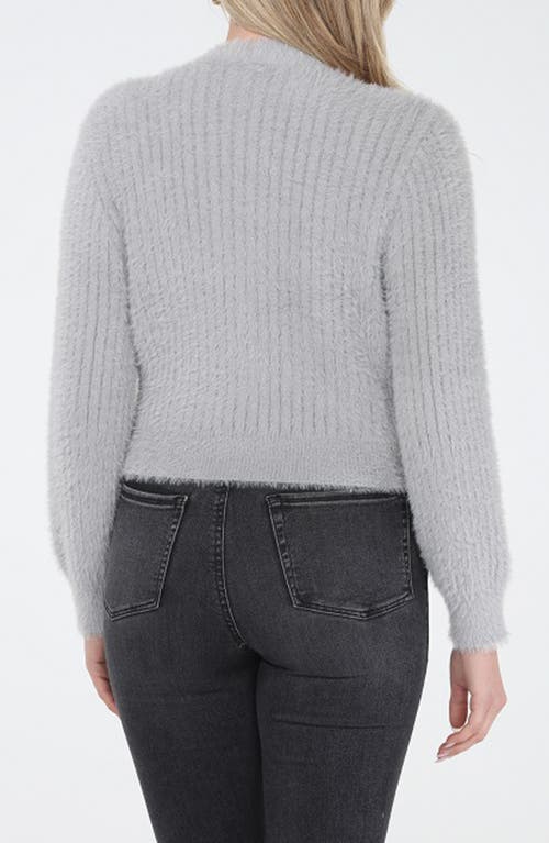 Rain And Rose Soft V-neck Cardigan In Gray
