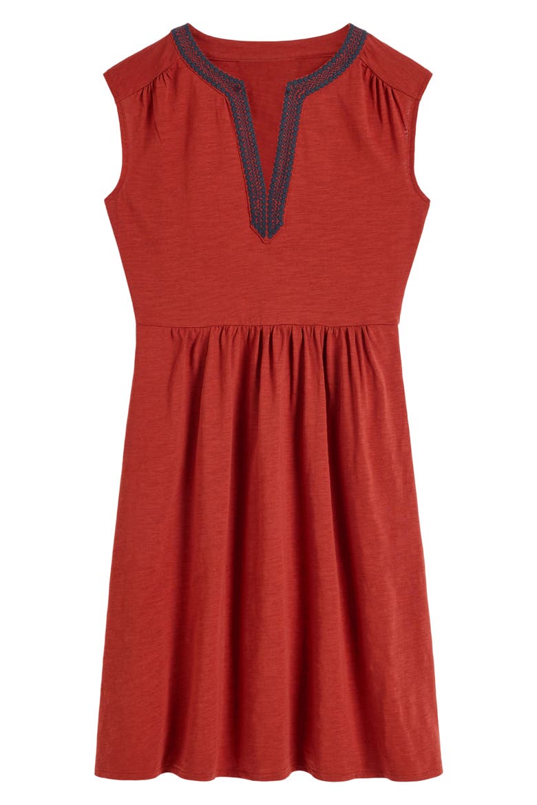 May Embroidered Minidress, Alternate, color, BURNT ORANGE